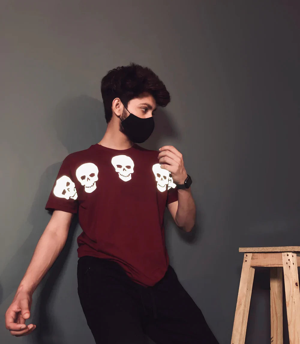 Print Graphic Tee | Skull