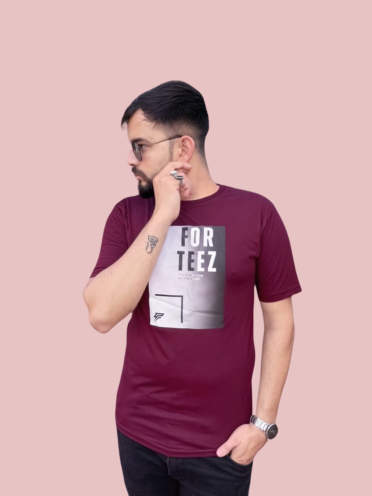 Full Print Round Neck T-Shirt